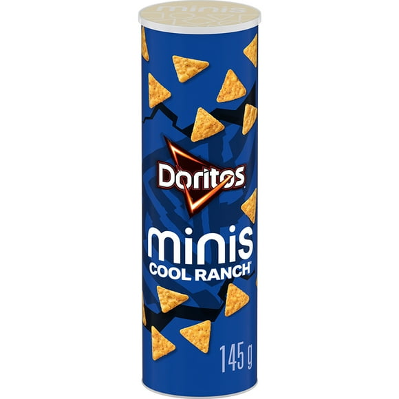 Doritos Minis Cool Ranch Flavoured Tortilla Chips - Canister, 145 g.