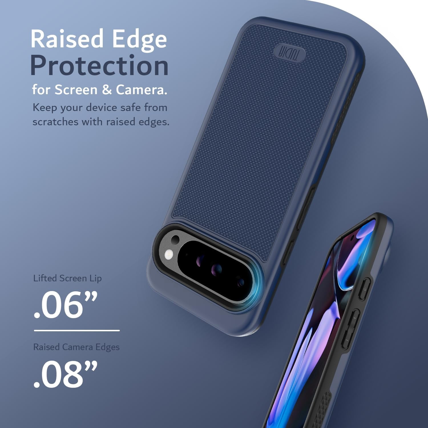 TUDIA MergeGrip Google Pixel 9 Pro XL Case MagSafe Compatible Heavy Duty - Indigo Blue