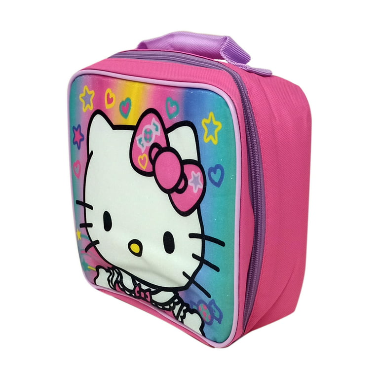 Sanrio Hello Kitty 2-Stage Bento Box Girls Plastic Lunch Container Pink  Kids