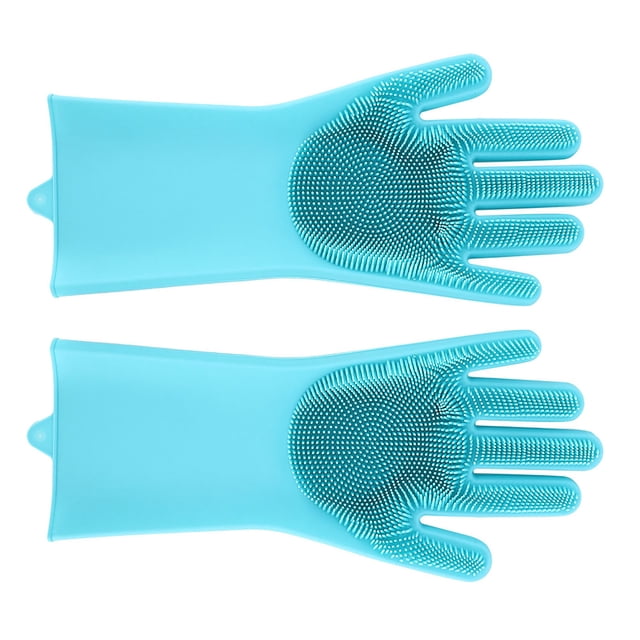 2Pcs Pet Cat Dog Bathing Massage Shower Gloves Multifunctional Cleaning Brush