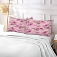thumbnail image 5 of GZHJMY Beautiful Rose Pattern Pillowcase Standard Size, Super Soft Pillow Shams Covers, Plush Cozy Pillow Cases with Zipper, 20" X 26"（232）, 5 of 6