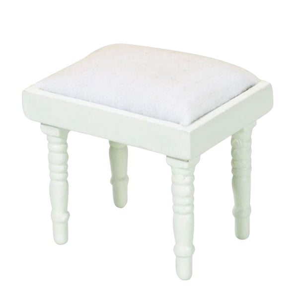 Silla de Muebles en Miniatura Madera Escala 1:12 Juego de Imaginación Juguete Creativo para Dormitorio Sala de Recepción Sala de Blanco Hugo Escena de casa de muñecas en miniatura