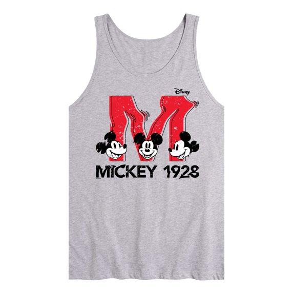 Disney - Mickey & Friends - Large Letter M - 1928 - Glitch - Men's Jersey Tank Top