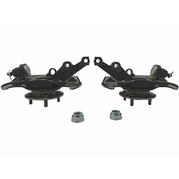 Front Wheel Bearing and Steering Knuckle Kit - Set of 2 - Compatible with 2001 - 2002 Honda Civic 1.7L 4-Cylinder