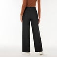 thumbnail image 5 of Abomasnow Women's Dressy Jeans Pants Pants High Waisted Straight Wide Leg Pants Work Office Business Casual Slacks Pants with Pockets, 5 of 7