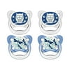 Dr. Brown's 4 Piece Glow in The Dark Stage 1 Pacifier for Web, Blue, 0-6 Month