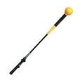 thumbnail image 1 of Decodeary Entraîneur de Swing de Golf Pratique pour l'Équilibre Tempo Flexibilité Vert Jaune 80cm, 1 of 6