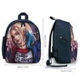 thumbnail image 2 of Harley Quinn Comic Schoolbag Backpack Lightweight Daypack Adjustable Satchel Bookbag Shoulders Rucksack Travel Bag, 2 of 6