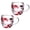 Red Black, variant on 2pcs Double Wall Glass Coffee Mugs Insulated Heat Resistant Glass Mug