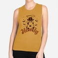 thumbnail image 2 of Country Ghost Howdy Women's Muscle Tank X-Small Antique Gold, 2 of 5