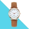 thumbnail image 3 of Staron Crystal-Studded Luminous Women's Watch, Quartz Movement Alloy Case Imitation Leather Strap, Ladies Watch, 3 of 3