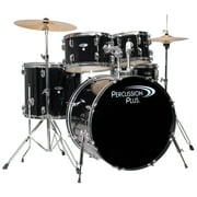 PERCUSSION PLUS PP4100 DRUM SET W/CYMBALS THRONE AND HARDWARE INCLUDED-BLACK BX 1 OF 2