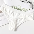 thumbnail image 3 of Sexy Women Thongs G-String Women Lingerie Shaper Female Briefs Seamless Intimate Underwear Designer Panties （White L), 3 of 7