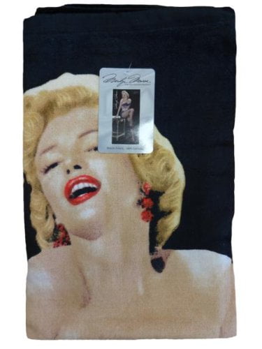 Marilyn Monroe Red Lips Cotton Velour Beach Towel 28 X 58 in. 