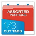 thumbnail image 2 of Colored File Folders, 1/3-cut Tabs: Assorted, Letter Size, Red/light Red, 100/box, 2 of 7