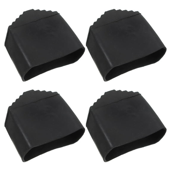 Ladder Pads Non: 4Pcs Black Ladder Caps Rubber Ladder Replacement Feet Mat Cover Bumpers Accessories