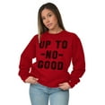 thumbnail image 4 of Up To No Good Wizard Map Funny Nerdy Sweatshirt for Men or Women Brisco Brands M, 4 of 6