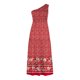 thumbnail image 4 of Maxivestido de playa con estampado de verano bohemio para mujer, sin mangas, con hombros descubiertos, fluido, escalonado Pompotops ghjkhdj3174, 4 of 5