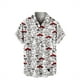 thumbnail image 2 of Camisas de manga corta con botones para hombres y mujeres Camisas hawaianas con estampado de hongos Camisas casuales con flores Camisas hawaianas, 2 of 4