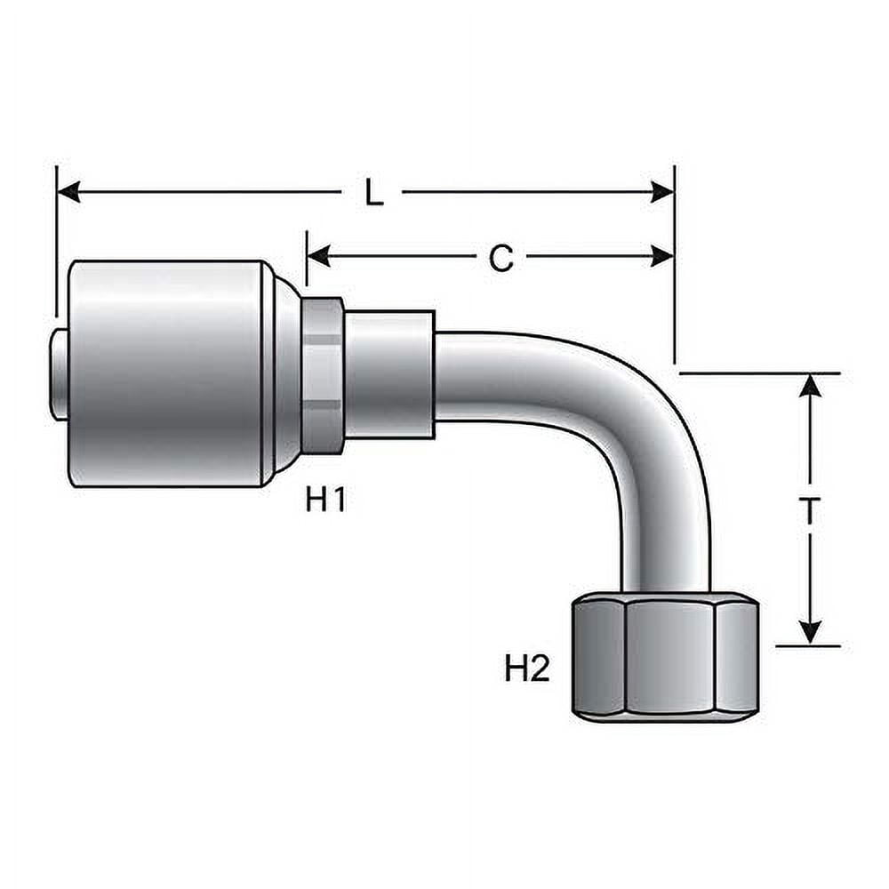 Gates BELTS & HOSES - 16G-16FFORX90L