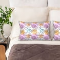 thumbnail image 2 of KLL Donuts and Coffee Pattern Silk Pillowcase for Hair and Skin Standard Size 20"X 30" Soft Breathable Pillow Covers for Sleeping, 2 of 7
