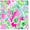 F, variant on Printed Adhesive Floral Color Pattern 12 x 12 inch Sheet (H)