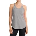 thumbnail image 6 of Nestiefly Women Ribbed Workout Crop Tops with Built in Bra Seamless Yoga Racerback Tank Top Tight Fit Gray M, 6 of 6