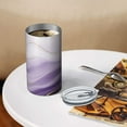 thumbnail image 3 of 20oz Coffee Tumblers Purple Gold Wave Marble Stainless Steel Vacuum Insulated Travel Tumbler Coffee Cups Mug with Lid and Straw with Cleaning Brush for Cold & Hot Drinks, 3 of 5