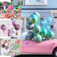 thumbnail image 5 of Efavormart 3 Pack | 13" Purple Marble Aluminium Foil Mylar Helium Balloons Wholesale 4D  Mylar Balloons, 5 of 11