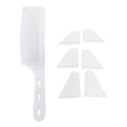 thumbnail image 1 of Flat Top Comb Durable Curved Barber Comb for Hairdresser Home Use Hair Salon White, 1 of 8