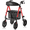 Red, variant on WALK MATE Rollator Walker for Seniors | 10" Wheels, Foldable with Seat, 350lb Load, Blue