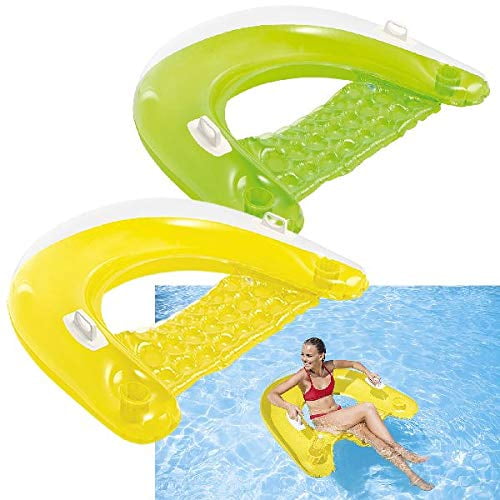 4 Pack Intex Sit n' Float Inflatable Floating Loungers Assorted for sale online 