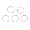 thumbnail image 1 of 2x5pcs Clip Falso En La Nariz Oreja Septum Labio Ceja Oreja No-piercing Blanco Zulema Clip en el anillo de la nariz, 1 of 7