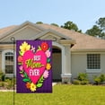 thumbnail image 2 of Amhnf Best Mom Ever Floral Heart Garden Flag For Home Outdoor Garden Yard Decor 12x18 inch, 2 of 5
