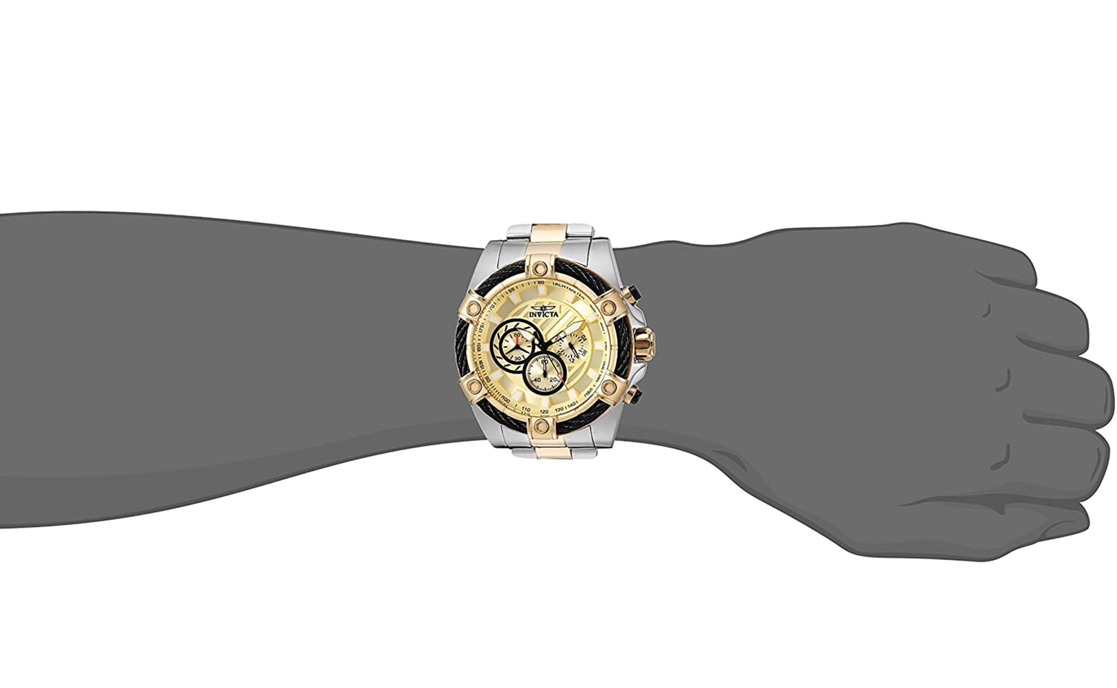 Invicta Men's 25518 'Bolt' Quartz Chronograph Stainless Steel Watch