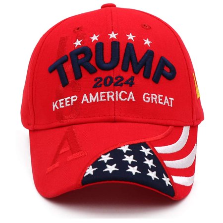 Trump Hat Donald Trump 2024 Hat MAGA Hat Trump Merchandise Embroidery Adjustable Baseball Cap