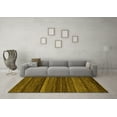 thumbnail image 3 of Ahgly Company Indoor Rectangle Oriental Yellow Modern Area Rugs, 7' x 10', 3 of 4