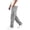 Gray, variant on Men's Casual Cargo Sweatpants Solid Color Multi Pockets Workout Joggers Loose Straight Hiking Drawstring Athletic Pants