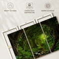 thumbnail image 6 of Elephant Stock Southeast Asian Tropical Jungle Wall Art - Horizontal Multi Panel Canvas - Living Room Wall Decor - Nature Multi Panel - Green And Gray Decor - 38" x 24", 6 of 8