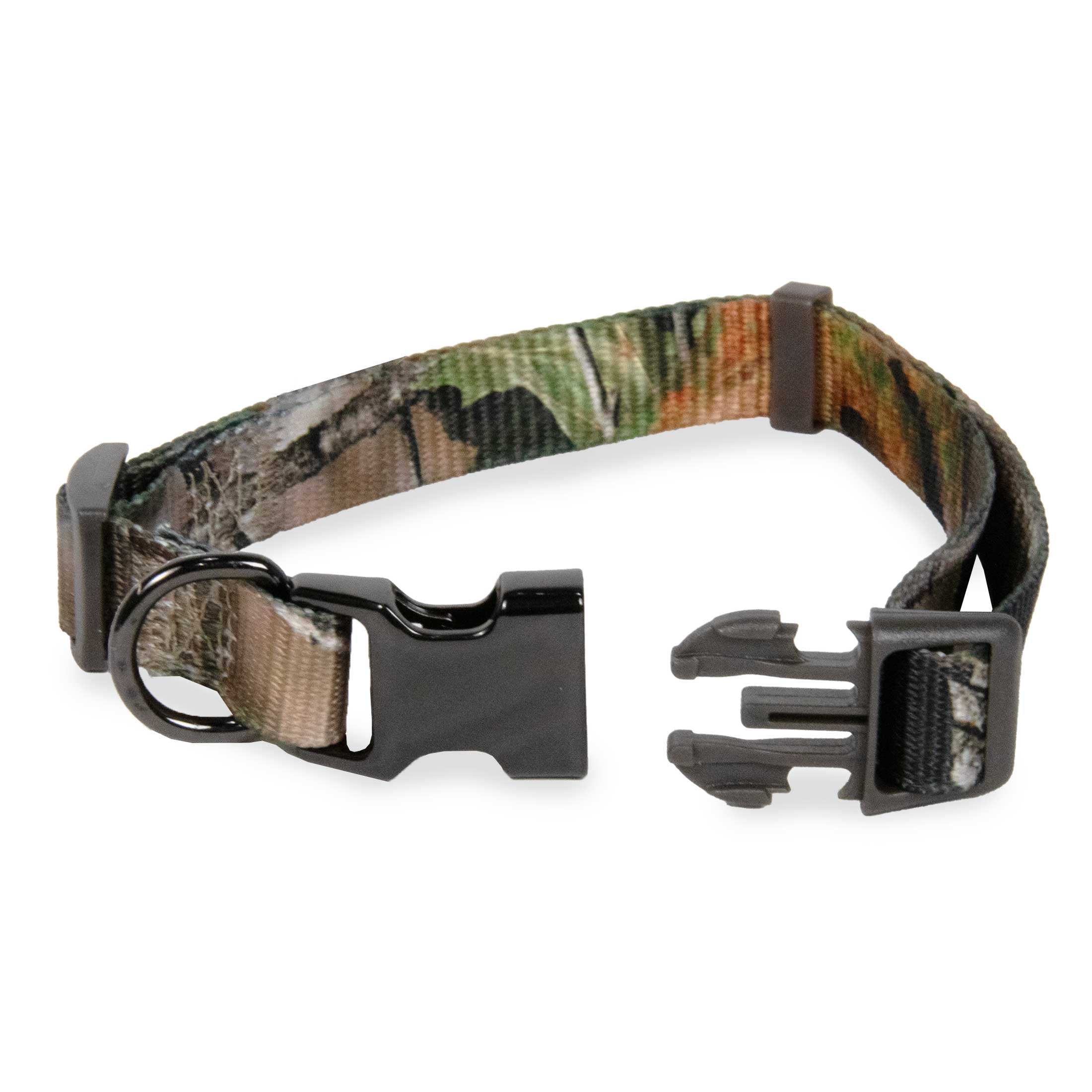 Vibrant Life Polyester Strategy Graph x Camo Fashion Dog Collar, Metal Buckle, Brown, Medium