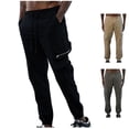 thumbnail image 7 of Lovskoo Capri Pants for Men Trendy Casual Solid Color Zipper Pockets Elastic Drawstring Sports Pants Black, 7 of 7