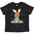 thumbnail image 3 of Inktastic Camouflage Easter Bunny with Eggs Boys or Girls Toddler T-Shirt, 3 of 5