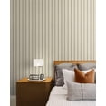 thumbnail image 2 of NextWall Stacy Garcia Home Faux Wooden Slats Peel and Stick Wallpaper (Neutral), 2 of 8