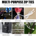 thumbnail image 3 of chalian - Cable Zip Ties,600 Piece Self-Locking Nylon CableTies,Assorted Sizes 4+6+8+10+12-Inch,Multi-Purpose Wire Management Plastic Ties,Perfect for Home,Garden,Office,Travel and Workshop.White, 3 of 8