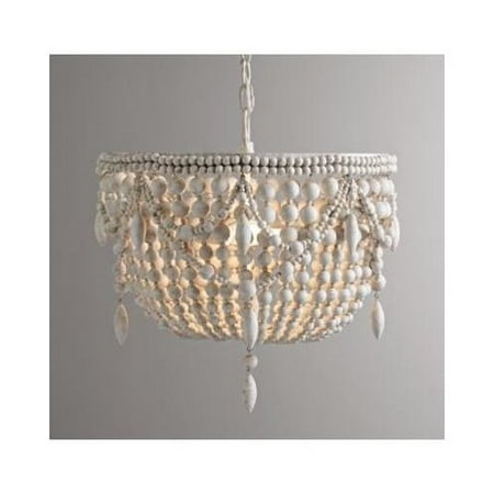Ophelia Co Demontfort Beaded Wood Weathered 3 Light Novelty Demontfort Beaded Wood Weathered 3 Light Novelty Chandelier
