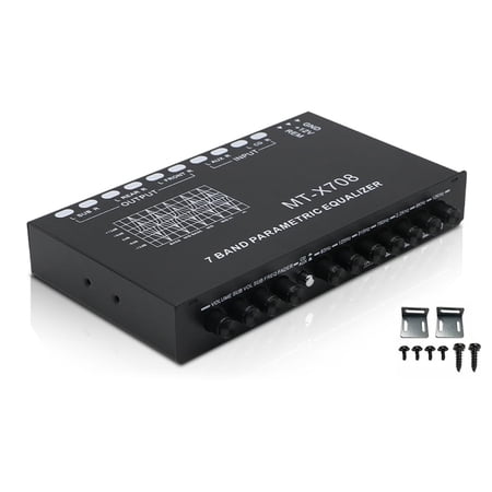 GJX 2026 New Professional 7 Band Car Equalizer Multifunctional Car Audio Eq Tuning Crossover Parametric Equalizer for Car Truck Suv Van