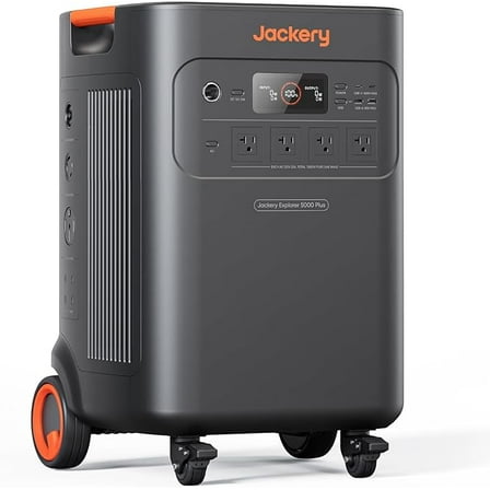 Jackery 5000 Plus Home Backup Power Station, 7200W Expandable System