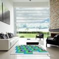 thumbnail image 7 of Ahgly Company Machine Washable Indoor Rectangle Transitional Steel Blue Area Rugs, 8' x 10', 7 of 7