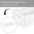 thumbnail image 5 of Simplify 4LT Collapsible Plastic Storage Crate in White, 5 of 8