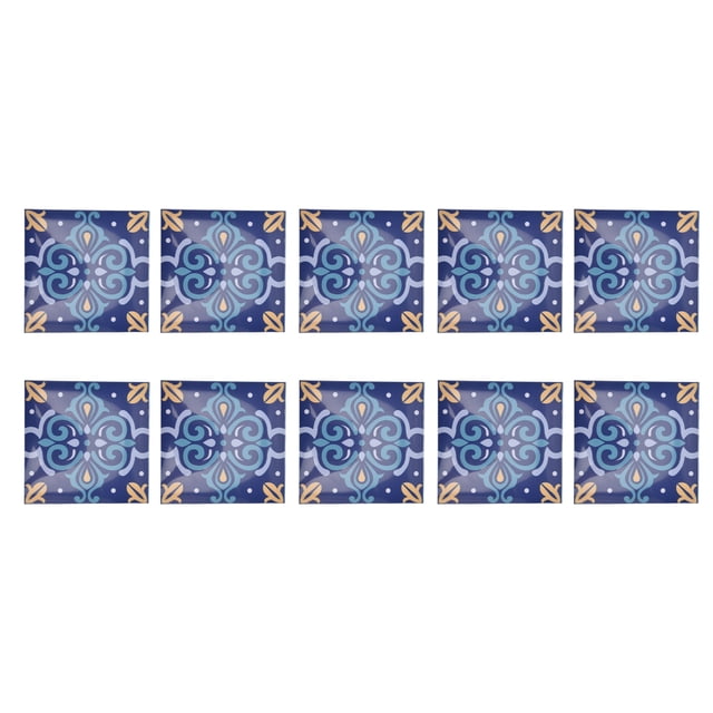 Azulejos Adhesivos Para Pisos, Azulejos Contra Salpicaduras A Prueba De Agua 10 Piezas 20x20 Cm Para Cocinas Baños Escaleras Para Apartamentos Oficinas Para Embellecer La